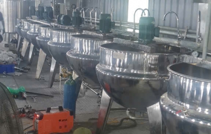 Hệ thống đường ống hơi nấu kẹo